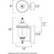 Carriage House DC 2 Light 16 inch Oriental Bronze Outdoor Wall Mount
