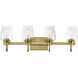 Goblet 4 Light 28.25 inch Natural Aged Brass Bath Vanity Wall Light