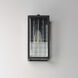 Magnus 1 Light 13 inch Black Outdoor Wall Mount