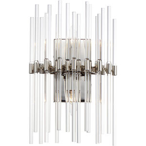 Divine 2 Light 11 inch Polished Nickel Wall Sconce Wall Light