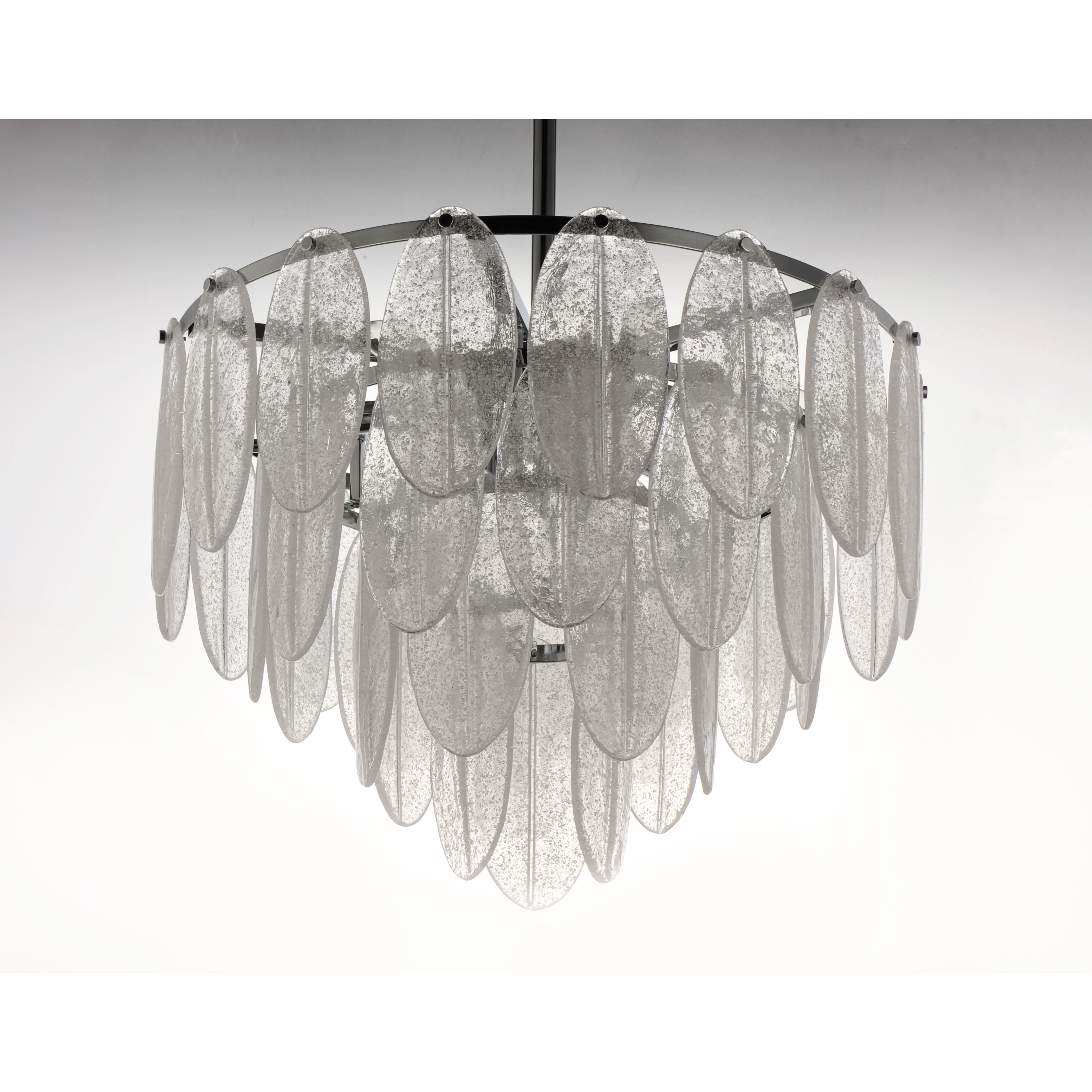 Glacier 9 Light 24 inch White/Polished Chrome Chandelier Ceiling Light