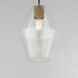 Geode 1 Light 8.7 inch Natural Aged Brass Mini Pendant Ceiling Light