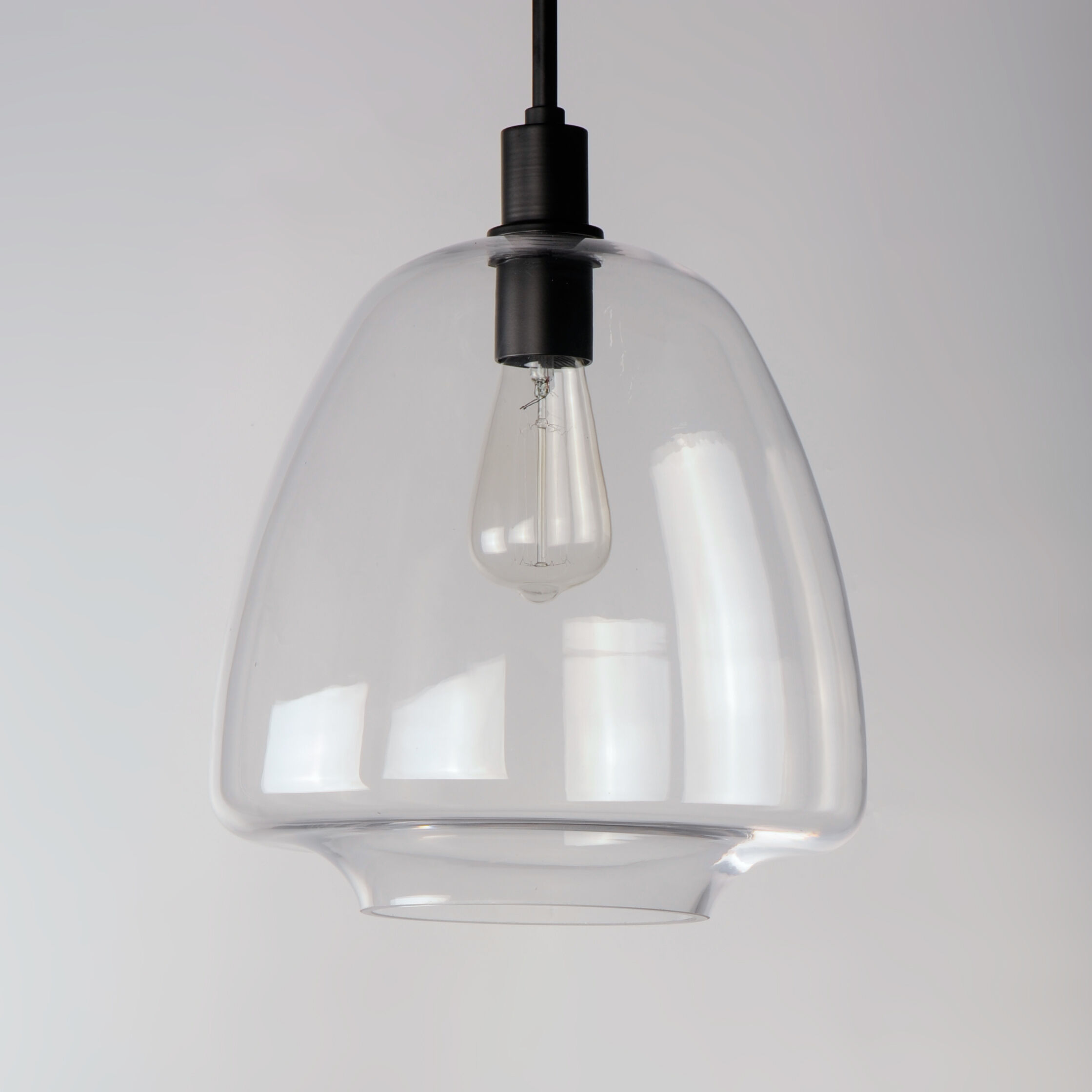 Babylon 1 Light 11.5 inch Black Single Pendant Ceiling Light