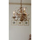 Elegante 3 Light 14 inch Etruscan Gold Mini Chandelier Ceiling Light