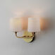Bristol 2 Light 13.25 inch Satin Brass Wall Sconce Wall Light