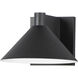 Conoid LED 5.25 inch Black Outdoor Wall Mount
