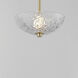 Metropolis LED 10 inch Satin Brass Single Pendant Ceiling Light
