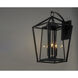 Artisan 3 Light 20.75 inch Black Outdoor Wall Mount