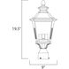 Knoxville 3 Light 19.5 inch Bronze Outdoor Pole/Post Mount