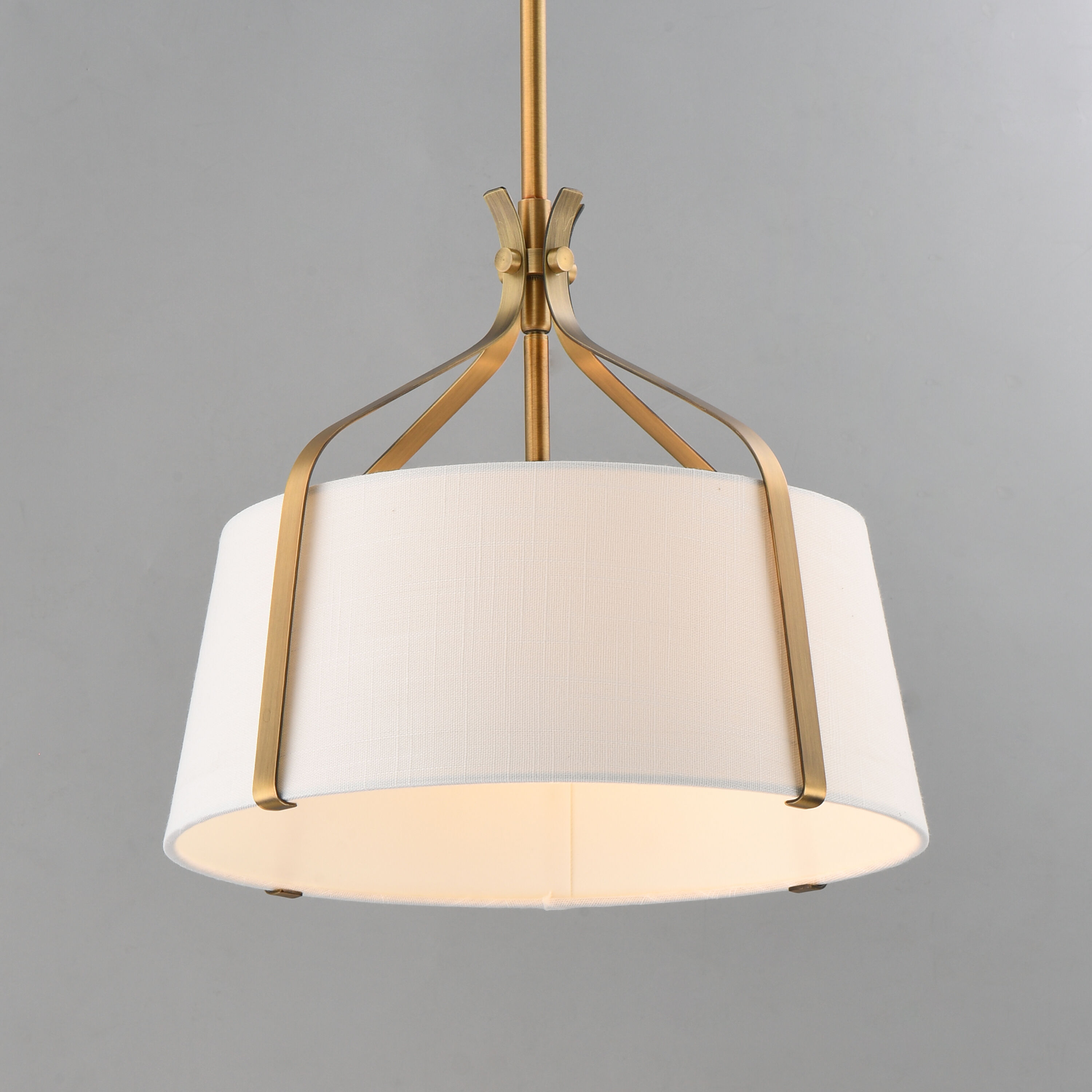 Bandera 1 Light 14.5 inch Natural Aged Brass Single Pendant Ceiling Light