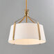 Bandera 1 Light 14.5 inch Natural Aged Brass Single Pendant Ceiling Light