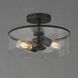 Livingston 2 Light 11.75 inch Black Flush Mount Ceiling Light