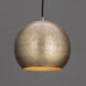 Aurelia 1 Light 10.25 inch Weathered Brass Mini Pendant Ceiling Light