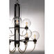 Bauhaus 9 Light 28 inch Bronze/Satin Brass Multi-Tier Chandelier Ceiling Light