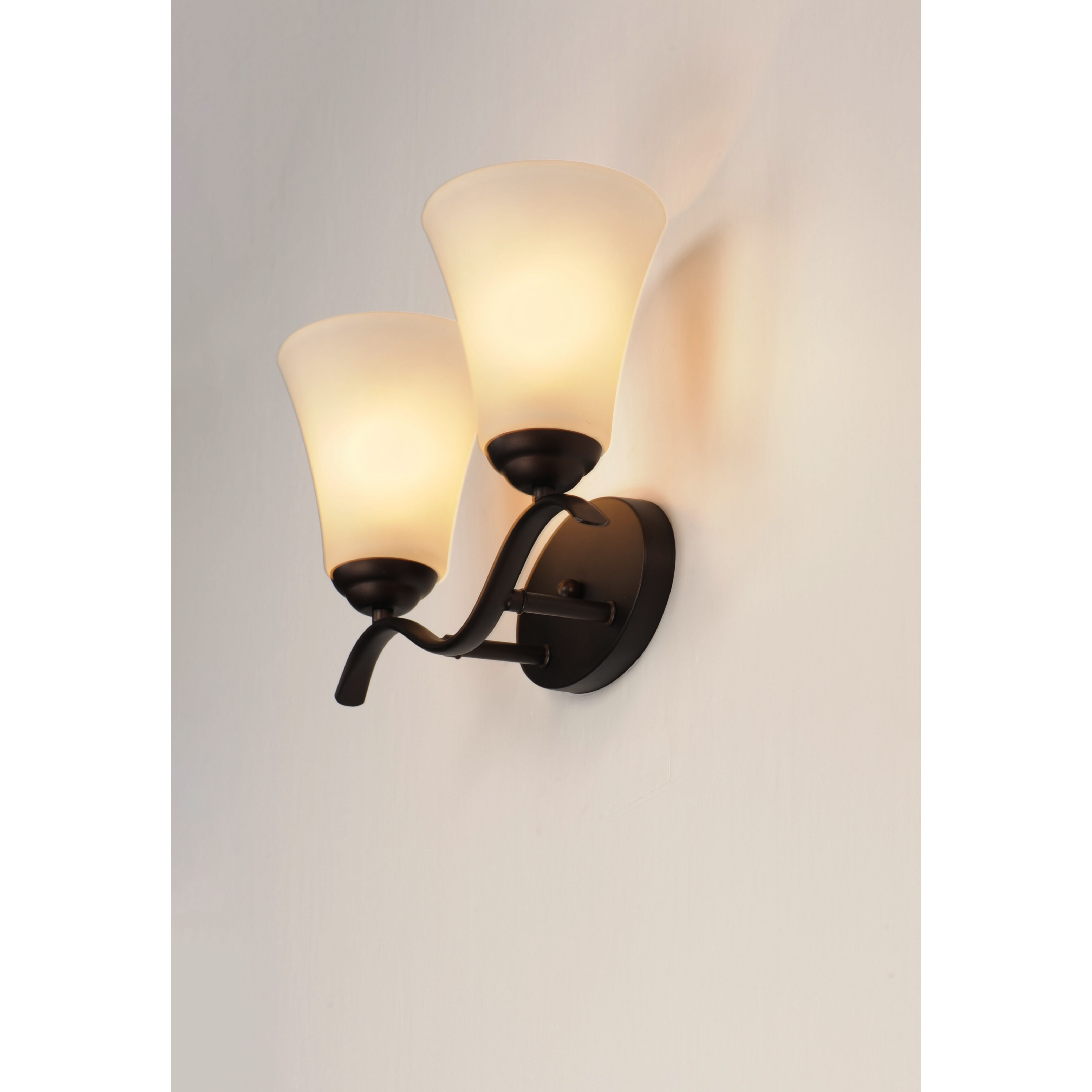 Vital 2 Light 15 inch Oil Rubbed Bronze Bath Vanity Wall Light