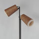 Scout 70.75 inch 8 watt Weathered Wood and Tan Leather Floor Lamp Portable Light