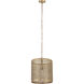 Hatcher 1 Light 15 inch Gold Single Pendant Ceiling Light