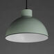 Rockport 1 Light 12 inch Sage Green Single Pendant Ceiling Light