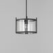 Belfry 1 Light 12 inch Black Outdoor Flush Mount in Clear