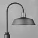 Pier M 1 Light 20.25 inch Weathered Zinc and Black Outdoor Post Lantern, Post Lantern