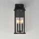 Belfry 3 Light 9 inch Black Outdoor Hanging Lantern in Clear