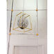 Bouquet 4 Light 16 inch Polished Nickel/Gold Leaf Multi-Light Pendant Ceiling Light