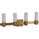 Contessa 4 Light 28.75 inch Natural Aged Brass Bath Vanity Wall Light