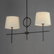 Paoli 2 Light 36 inch Charcoal Bronze Linear Pendant Ceiling Light
