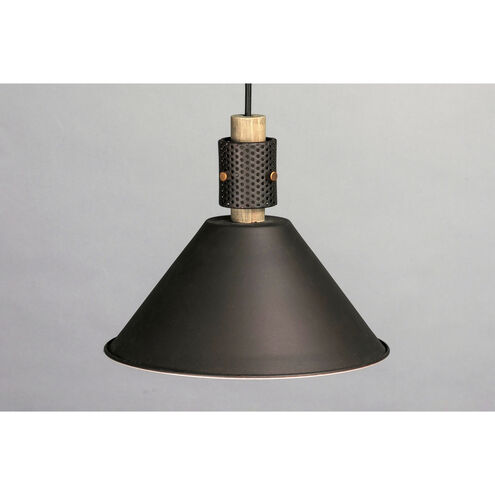 Tucson 1 Light 11 inch Oil Rubbed Bronze/Weathered Wood Single Pendant Ceiling Light