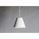 Woven 1 Light 14.5 inch White Single Pendant Ceiling Light