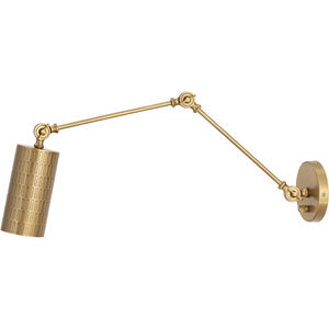 Shaka Wall Sconce Wall Light in Weathered Brass