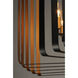 Radial 5 Light 30 inch Black and Gold Pendant System Ceiling Light