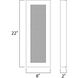 Avenue LED 22 inch Architectural Bronze Outdoor Wall Mount