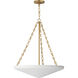 Artemis 6 Light 23.5 inch Natural Aged Brass Entry Foyer Pendant Ceiling Light