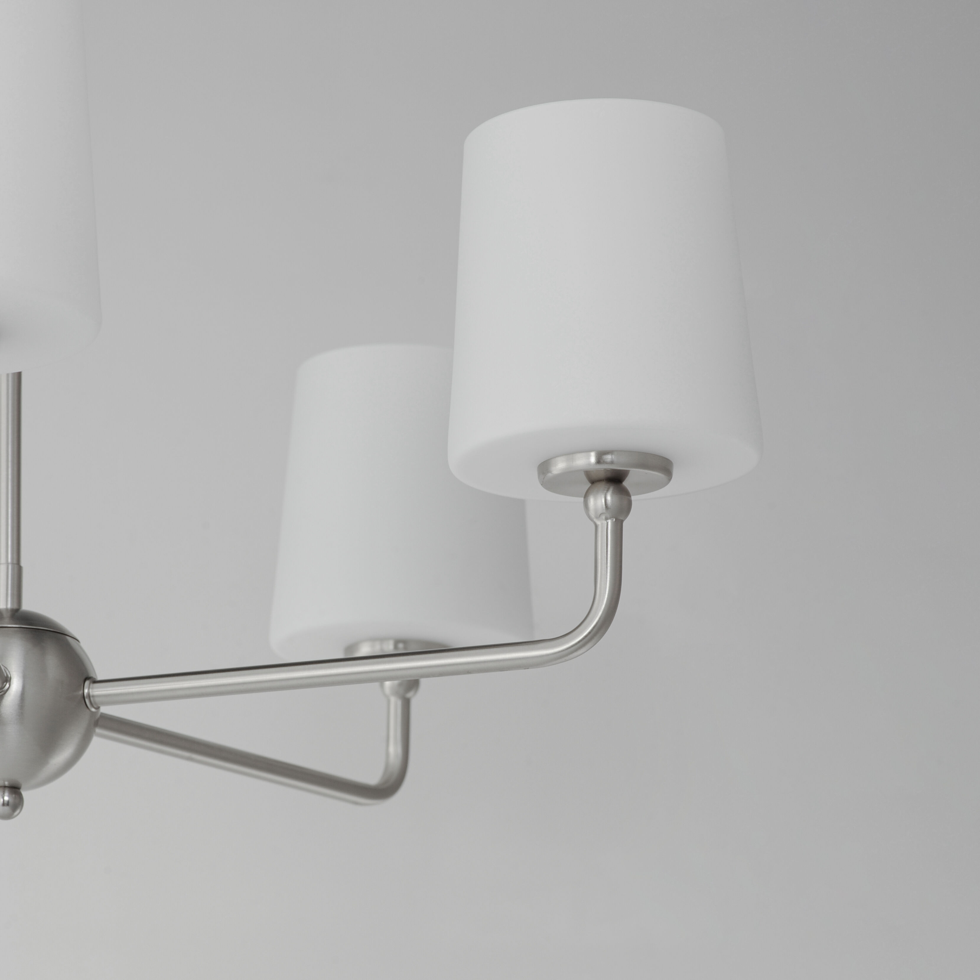 Bristol 5 Light 26.5 inch Satin Nickel Single-Tier Chandelier Ceiling Light