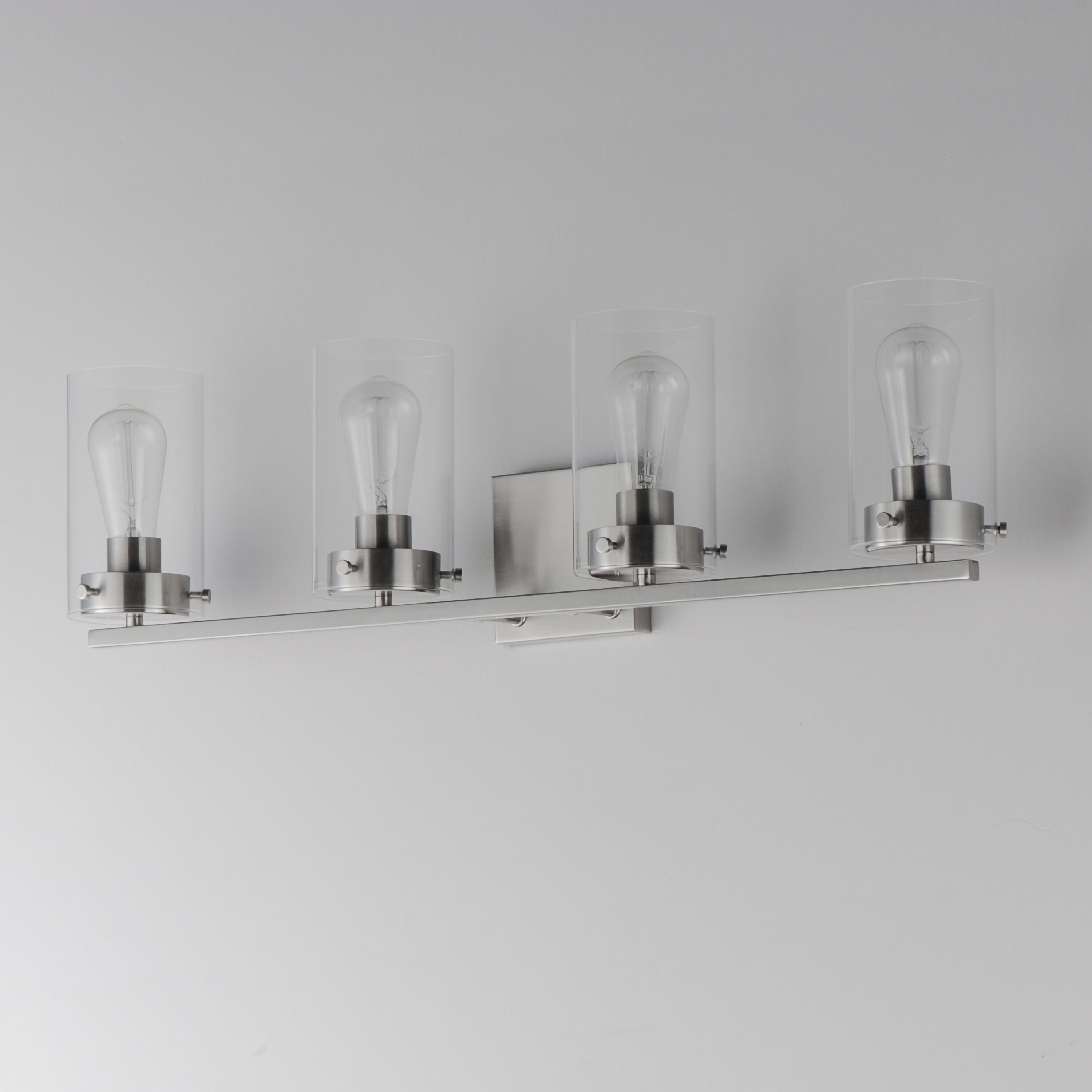 Pinn 4 Light 30 inch Satin Nickel Bath Vanity Wall Light