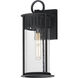 Windsor 1 Light 14.5 inch Black Patina Outdoor Wall Mount