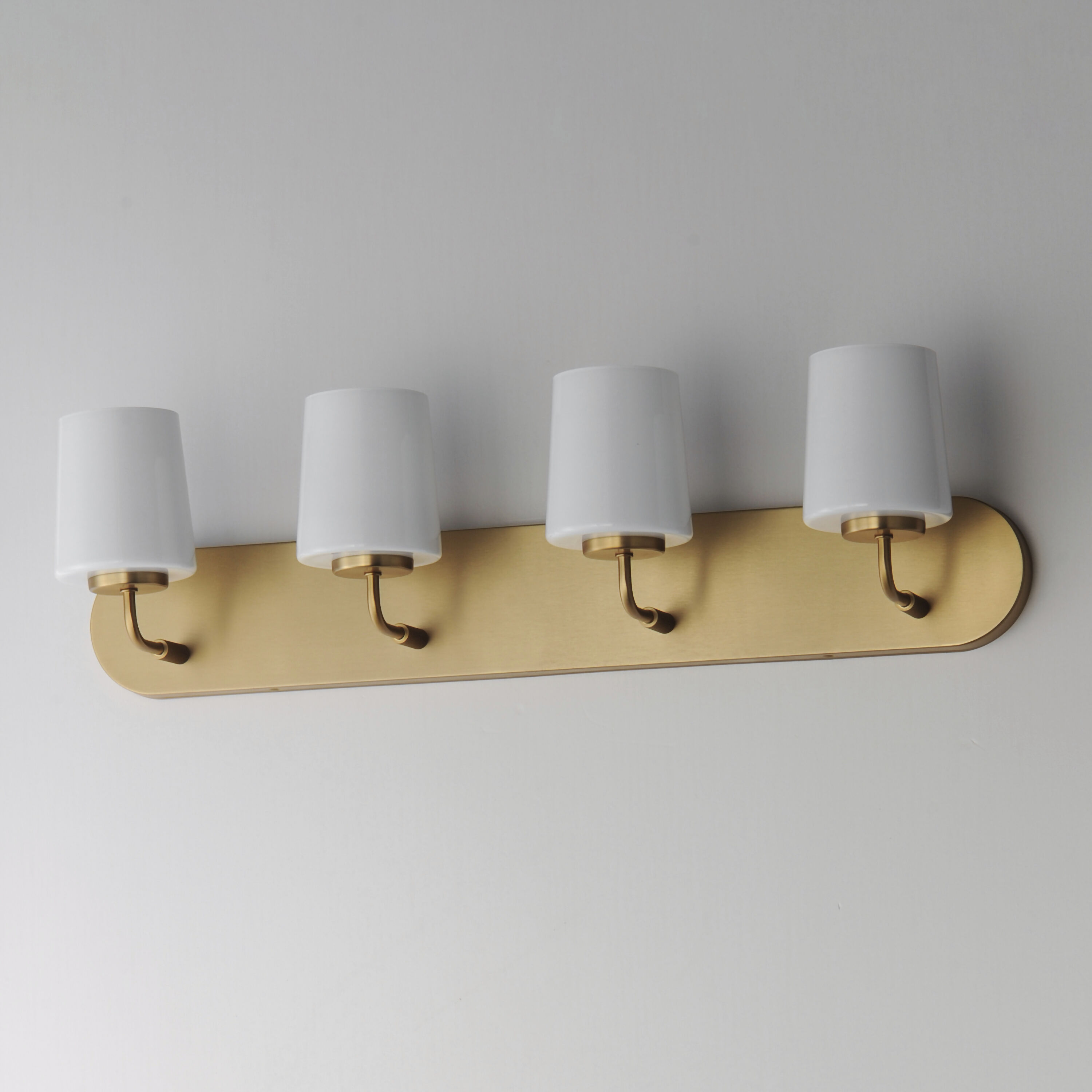 Durham 4 Light 30 inch Natural Aged Brass Bath Vanity Wall Light