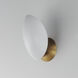 Maris 1 Light 5.5 inch White and Natural Aged Brass Wall Sconce Wall Light