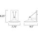 Civic LED 8.25 inch Architectural Bronze Outdoor Wall Mount