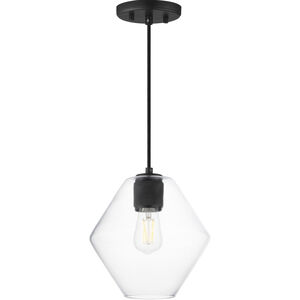 Geode 1 Light 9.5 inch Black Single Pendant Ceiling Light