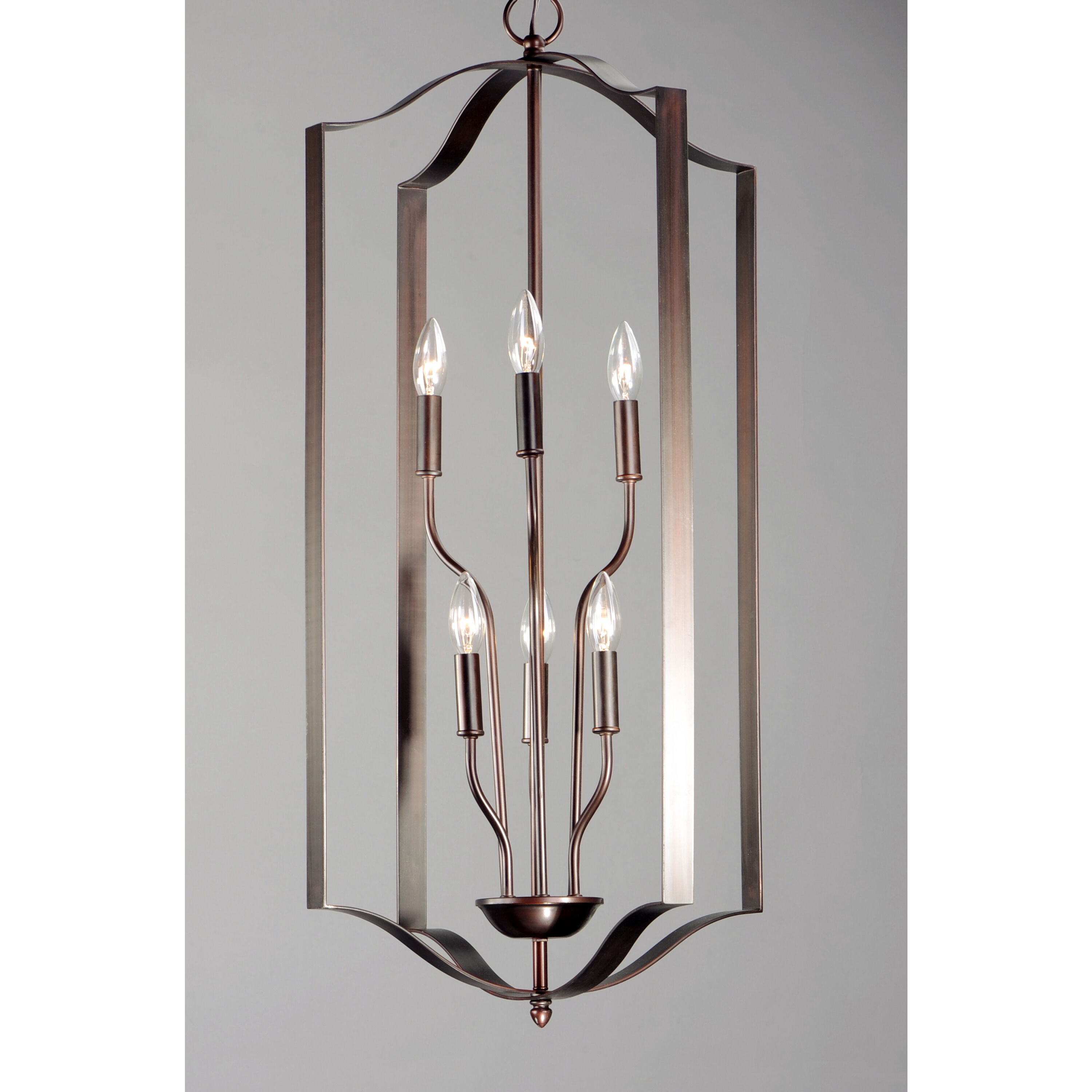 Provident 6 Light 18 inch Oil Rubbed Bronze Single Pendant Ceiling Light