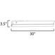 CounterMax 5K 120 LED 30 inch Satin Nickel Under Cabinet