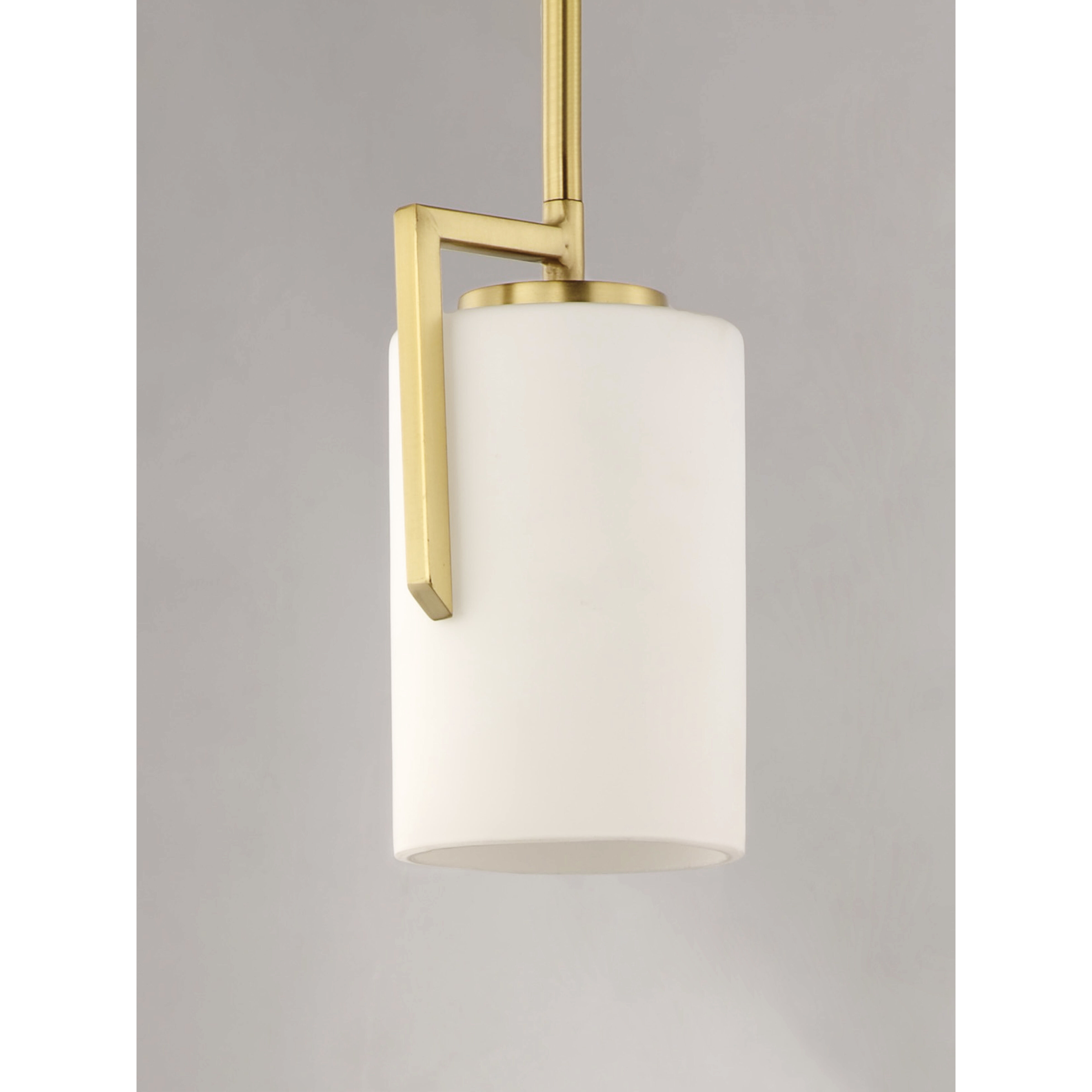 Dart 1 Light 4 inch Satin Brass Mini Pendant Ceiling Light