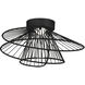 Zeta LED 20 inch Black Flush Mount Ceiling Light