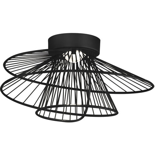Zeta LED 20 inch Black Flush Mount Ceiling Light