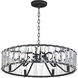 Odeon 6 Light 26.75 inch Black Chandelier Ceiling Light