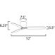 Lowell 52 inch Matte White Indoor Ceiling Fan, Outdoor Ceiling Fan