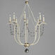 Formosa 8 Light 32 inch Ecru and Venetian Gold Chandelier Ceiling Light