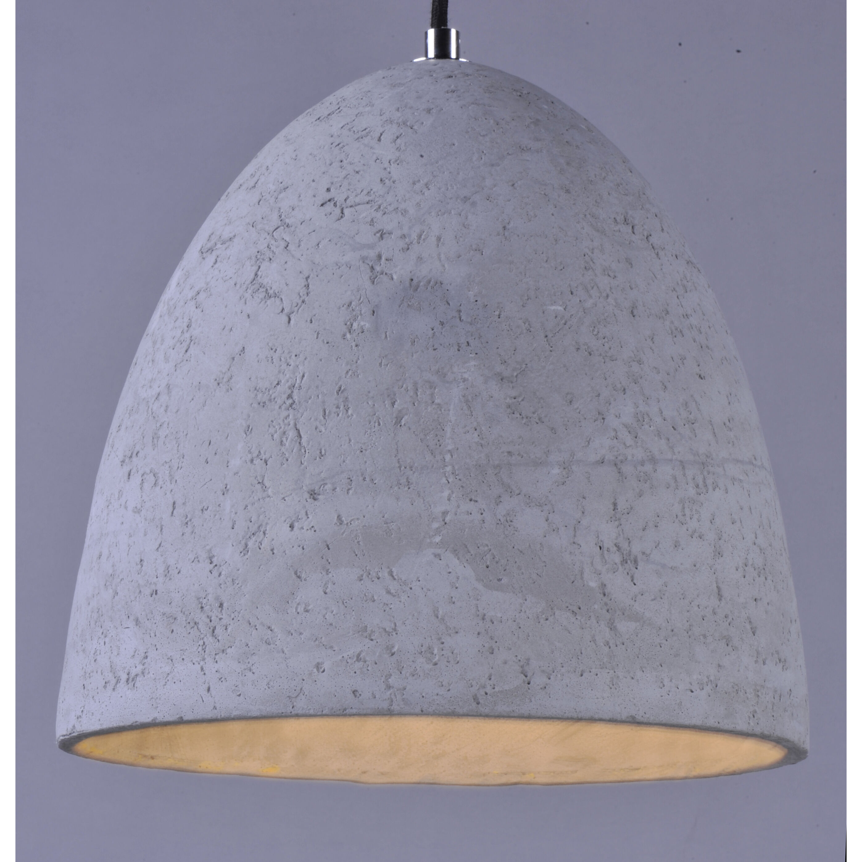 Crete LED 15 inch Polished Chrome Single Pendant Ceiling Light